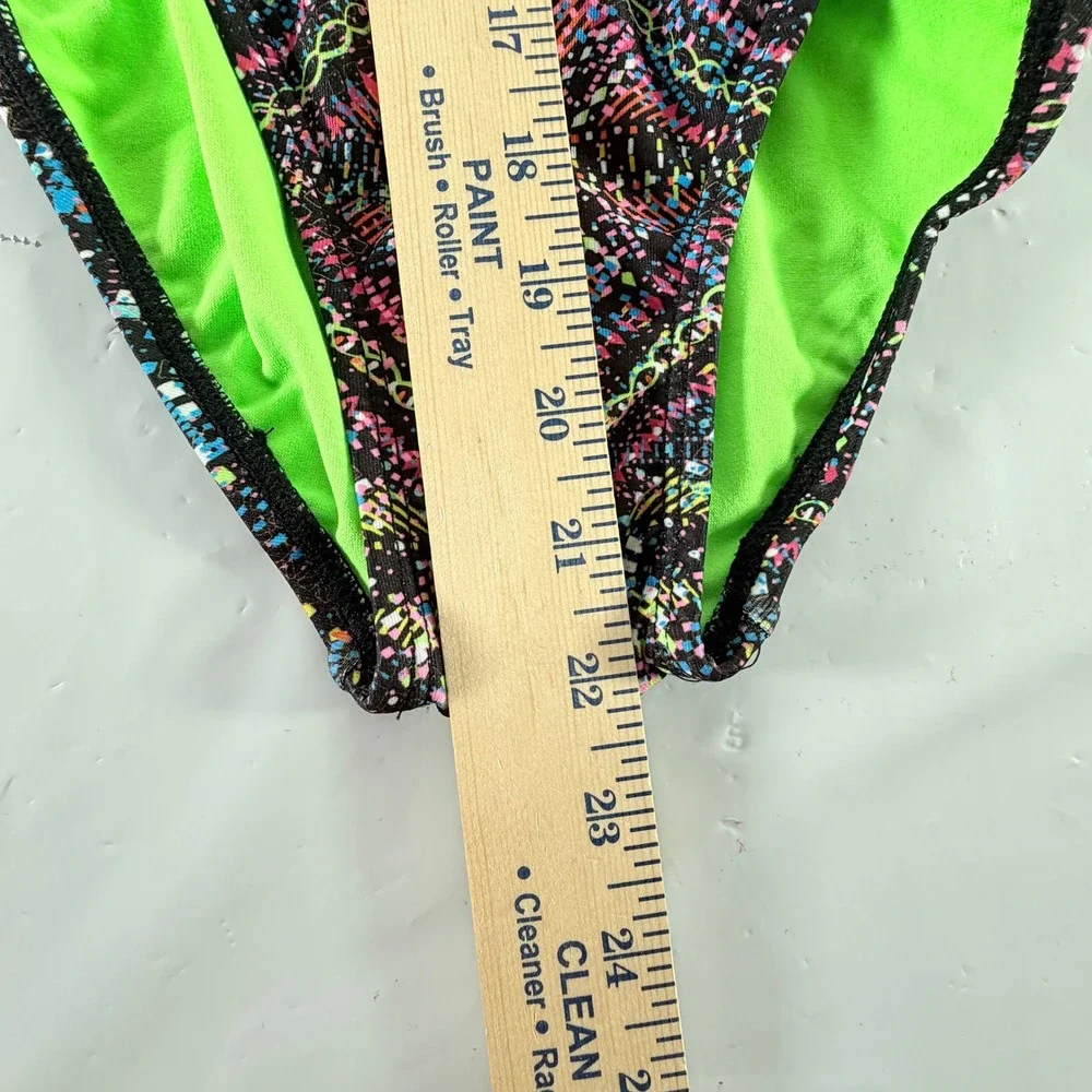 Dolfin Uglies Revibe Star Light Low X-Back One Piece Swimsuit Multi Girls 30 NWT
